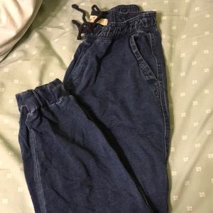 Hollister denim joggers